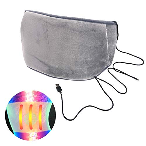 Cojín eléctrico eléctrico USB cómodo y seguro para terapia térmica lavable para calambres menstruales, alivio del dolor de las piernas abdominales lumbares