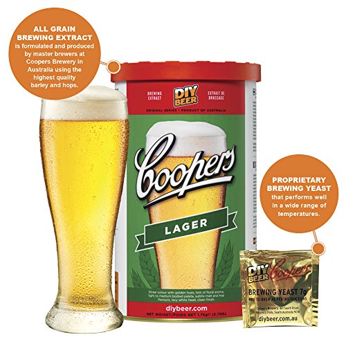 Coopers Australian Lager 40 Pint 1.7kg Home Brew Beer Kit