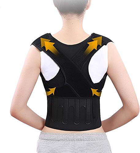Corrector Corrección Corrector de Postura Sentado postura de la correa anti-cifosis espina dorsal ayuda del hombro de la cintura postura Corrección 10.10 (Color: KF QGQ01, tamaño: XL) ( Size : Small )