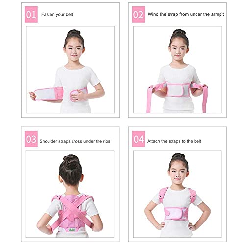 Corrector de postura Corrector de postura ajustable para niños Cinturón de soporte para la espalda Corsé ortopédico para niños para niños Columna vertebral Espalda Lumbar Tirantes de hombro Sopor