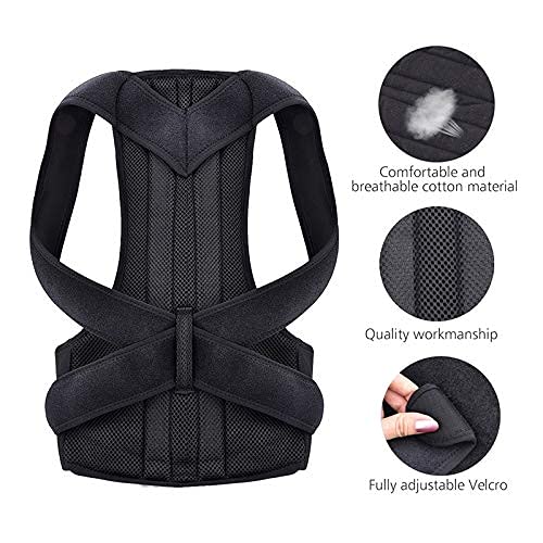 Corrector de postura Corrector de postura para hombres y mujeres Barra de apoyo para la espalda Corrector de apoyo para dejar de encorvarse y encorvarse Entrenador de espalda ajustable Apoyo de apoyo