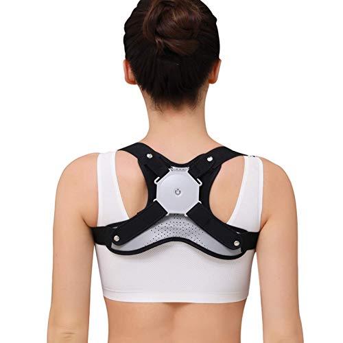 Corrector de Postura Inteligente sin Tirantes para Mujeres, Hombres, niños, Entrenador recordatorio de Postura Corporal para encorvarse, enderezadora de la Parte Superior de la Espalda, Corr
