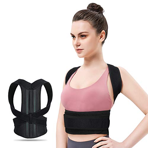 Corrector Postura Espalda Hombre y Mujeres, Férulas para espalda Hombro y Clavícula, Cinturón Corregir Postura Espalda Ajustable, Espalda Recta Soporte, Corrector de Espalda y Postura (L)