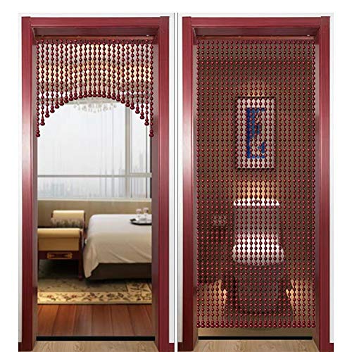 Cortinas de Hilos para Puertas,Hecho a Mano Panel de Cortinas de separadores de habitación Cortina Colgante de Calabaza Estilo Retro para Portales,Decoración de Dormitorio