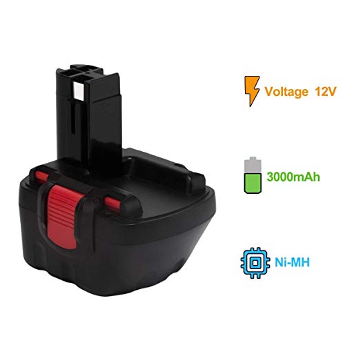 Creabest 3.0Ah Ni-MH Batería de repuesto para Bosch 12V BAT043 BAT045 BAT120 BAT139 2607335542 2607335526 2607335274 2607335709 para Bosch GSR 12-2 12VE-2 PSR 12 GSB 12VE-2 22612 23612 32612
