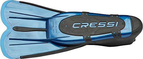 Cressi Agua Short Aletas de Snorkeling, Unisex Adulto, Azul, 33/34
