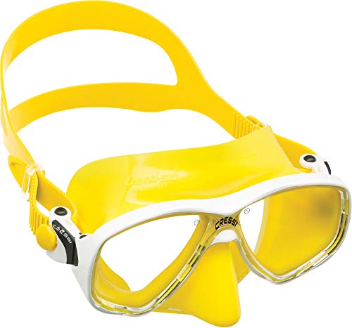 Cressi Marea VIP (New) Pack de Snorkel, Unisex Adulto, Amarillo, Talla Única