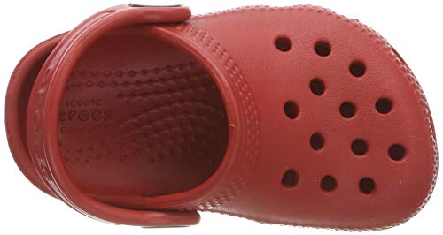 Crocs Classic Clog K Unisex Niños Zuecos, Rojo (Pepper), 27/28 EU