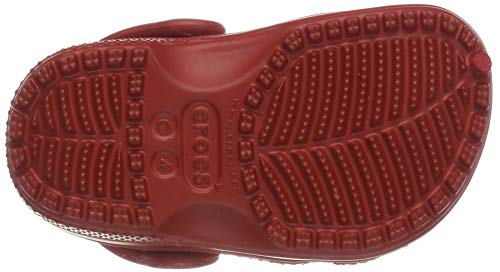 Crocs Classic Clog K Unisex Niños Zuecos, Rojo (Pepper), 27/28 EU