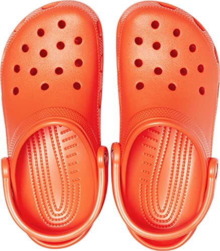 Crocs Classic Clog Unisex Adulta Zuecos, Naranja (Tangerine), 43/44 EU