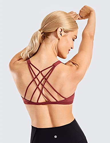 CRZ YOGA Sujetador Deportivo Yoga para Mujer Ejercicio Fitness Ropa Interior Sabana M