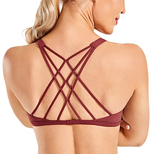 CRZ YOGA Sujetador Deportivo Yoga para Mujer Ejercicio Fitness Ropa Interior Sabana M