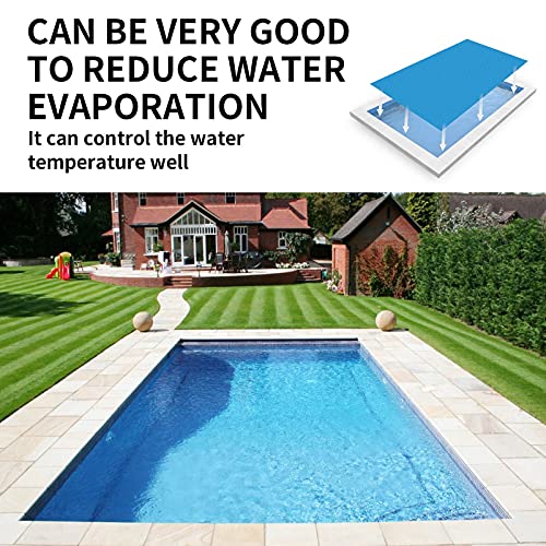 Cubierta de piscina Cubierta de polvo a prueba de lluvia, Marco de lona solar para piscina Lona solar Cubierta de piscina para calentamiento agua Protección UV Cubierta solar piscina con lado burbuja