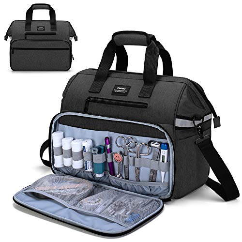 CURMIO Botiquín de Primeros Auxilios, Maleta de Primeros Auxilios, Bolsa para Emergencias, Multiusos, Ligero, Sola Bolsa, Negro