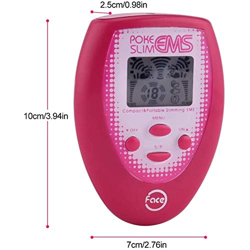 CXN Eficiente Estimuladores musculares eléctricos TENS EMS Masajeador Adelgazante Facial eléctrico Estimulación Muscular con 2 electrodos Etiqueta Facial 2 Etiqueta de mejilla Conveniencia