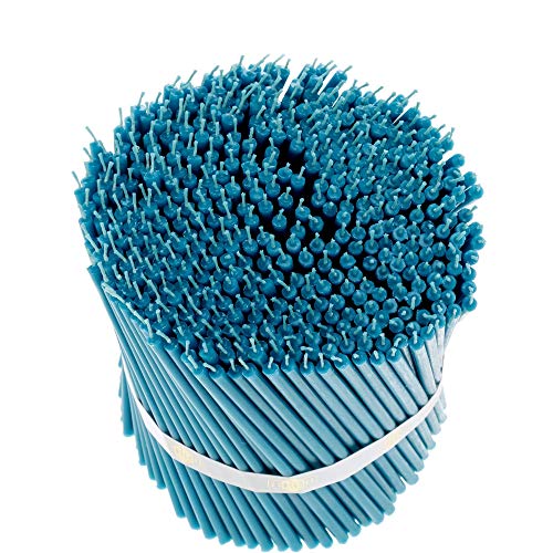 Danilovo 500 velas de cera de abeja marrón – Velas ortopédicas para oración, rituales, decoración de mesa de boda – antigoteo, largas, productos sostenibles, N140, altura: 15 cm, diámetro: 5 mm