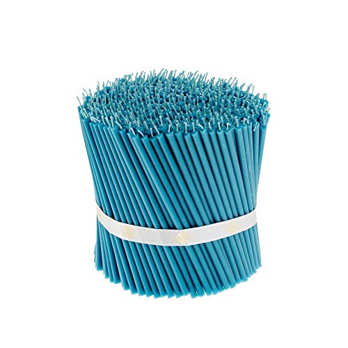 Danilovo 500 velas de cera de abeja marrón – Velas ortopédicas para oración, rituales, decoración de mesa de boda – antigoteo, largas, productos sostenibles, N140, altura: 15 cm, diámetro: 5 mm