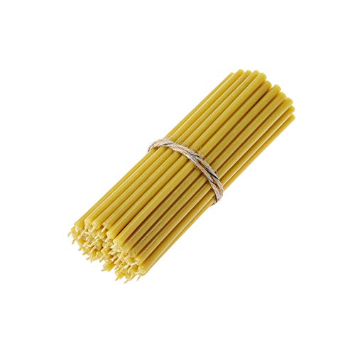 Danilovo Ritual - Velas 100% cera de abeja - Velas ortopédicas para oración o decoración de mesa de boda - No tóxicas, hollín - Sin goteo - Productos sostenibles (30, altura 16 cm)