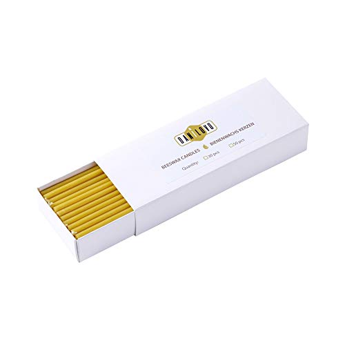 Danilovo Ritual - Velas 100% cera de abeja - Velas ortopédicas para oración o decoración de mesa de boda - No tóxicas, hollín - Sin goteo - Productos sostenibles (30, altura 16 cm)
