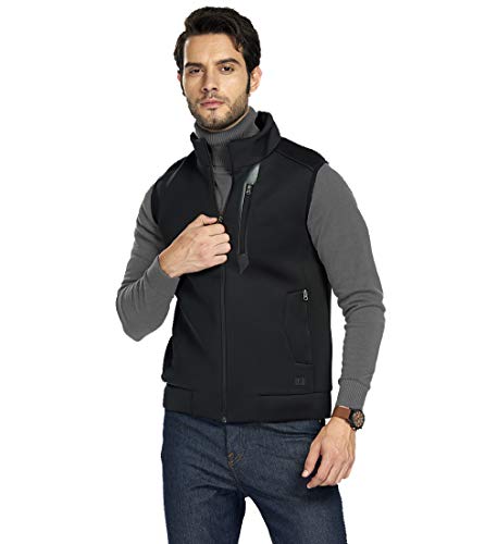 DEKINMAX Chaleco Calefactable Hombre y Mujer USB Chaleco Térmico Eléctrico Chaleco Calefactor Lavable Temperatura Ajustable para Invierno(Sin Batería) (S)