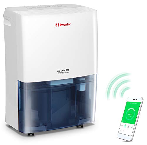 Deshumidificador Inventor EVA ION PRO WiFi 20 litros/día - Con Acceso Remoto, Ionizador, Filtro HEPA y Filtro de Carbón Activado, Secador De Ropa y Modo Inteligente para Máximo Ahorro (RAEE N° ES6988)