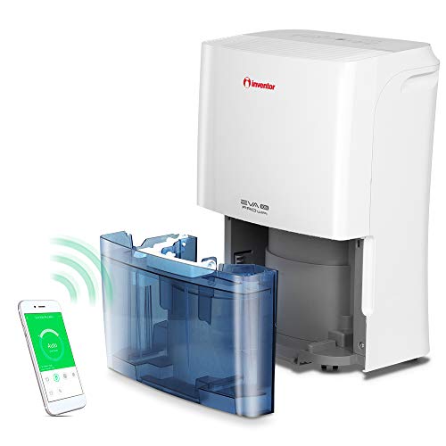 Deshumidificador Inventor EVA ION PRO WiFi 20 litros/día - Con Acceso Remoto, Ionizador, Filtro HEPA y Filtro de Carbón Activado, Secador De Ropa y Modo Inteligente para Máximo Ahorro (RAEE N° ES6988)