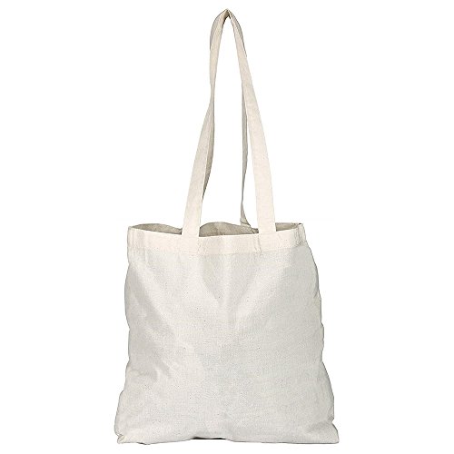 D&H Paquete de 1/3/5/10/25/50/100 bolsas de algodón natural liso para la compra
