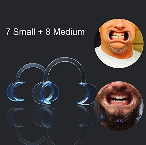 DOMIRE Cheek 15 Pcs Boca abridor Dental y Labial Retractor para el Juego Protector de Boca para Adultos y Niños