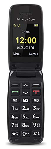 Doro Primo 401 5,08 cm (2") 74 g Negro, Rojo Teléfono básico - Teléfono móvil (Concha, SIM única, 5,08 cm (2"), Bluetooth, 800 mAh, Negro, Rojo)