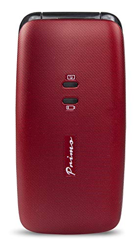 Doro Primo 401 5,08 cm (2") 74 g Negro, Rojo Teléfono básico - Teléfono móvil (Concha, SIM única, 5,08 cm (2"), Bluetooth, 800 mAh, Negro, Rojo)