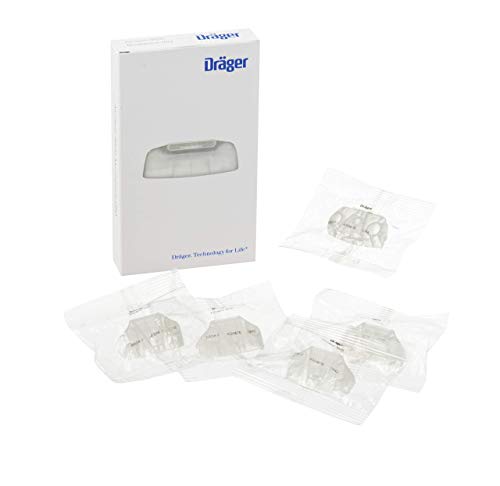 Dräger Boquilla Original para alcoholímetro Digital Alcotest 3820 y 4000 | 5 boquillas de Repuesto esterilizadas para Prueba de alcoholemia