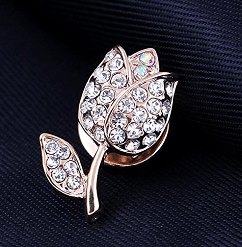 drawihi Retro de camiseta Kleine Cuello Aguja Acuarela Cuello curvatura Boutique Broche mujeres pecho Aguja 2.0 * 2.2CM Blume B
