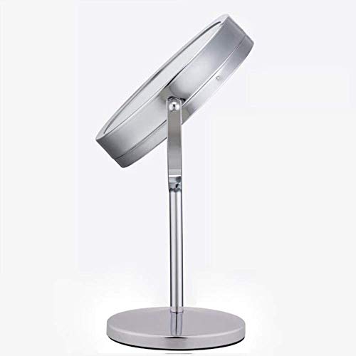 DTKJ Various Corp. Espejo, Xiaoqiang Light Venus Cagon 360 Doble Ronda Espejo De Acoplamiento Para Afeitar En Dormitorio (COLOR: Plata, Tamaño: 10x)