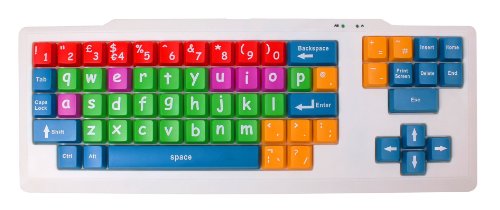 DURAGADGET Teclado De PS2/USB para Niños O Invidentes En Disposición Ingles