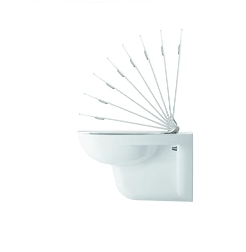 Duravit 0067310000 D-Code - Asiento con tapa de inodoro (bisagras de acero fino)