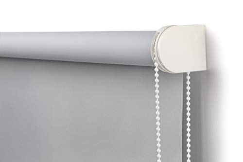 EASYDECO - Estor enrollable Blackout (Gris, 180_x_250_cm)