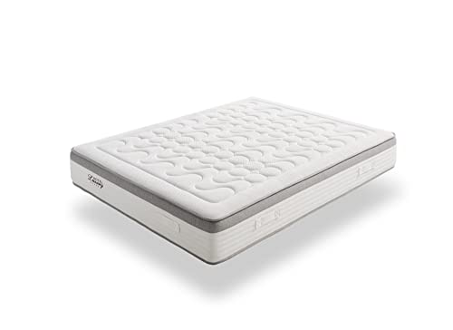 ECCOX - Colchón Viscoelástico Hotel 5 Estrellas - Altura 30 cm - Núcleo HR Premium Care Control de Alta Densidad - Acolchado Superior Continuo Visco Gel + Supersoft - Firmeza Medio-Alta (150x190 cm)
