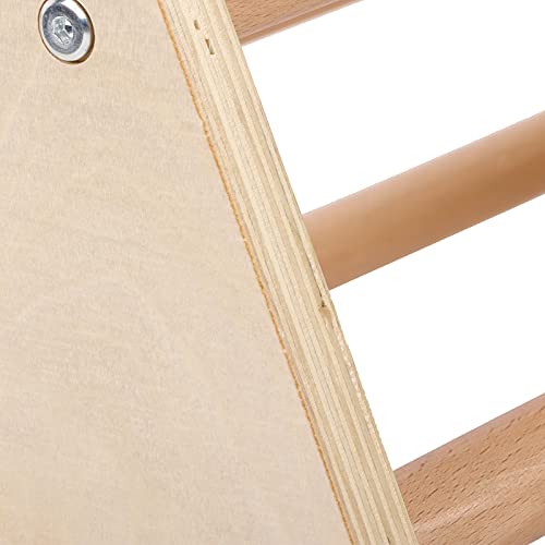 Ejoyous Escalera Triangular, Arco De Escalera De Madera De Abedul Y Haya para Escalar Mini Triángulo De Escalada para Exterior para Interior