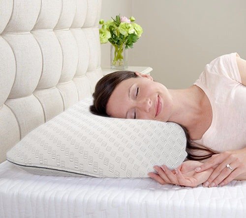 elalmacendelcolchon Pack de 2 Almohadas Viscoelástica Modelo Carbono Perforada, Máxima Adaptabilidad, Blanca - 70 cm - Otras Medidas Disponibles