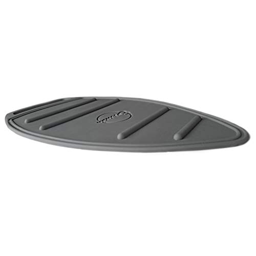 Encasa Homes Alfombrilla de Silicona de para el Descanso de la Plancha Caliente - Resistente al Calor, Antideslizante, Almohadilla más Gruesa para Proteger su Mesa Durante el Planchado - Gris
