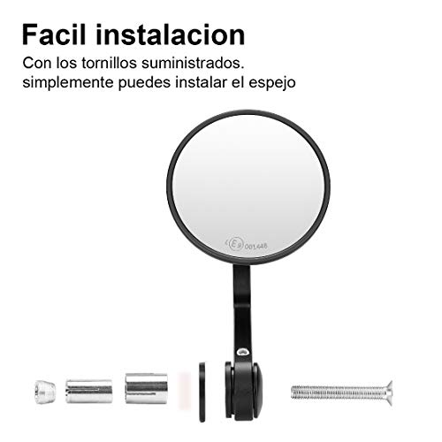 Espejo Manillar Retrovisores Moto para Manillar Homologados Espejos Retrovisosr Moto Universales para ATV MT 07 09 10 R1200 GSXR