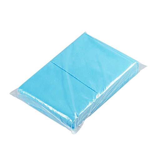 EXCEART 10 piezas sábanas desechables sábanas no tejidas sábanas de un solo uso para hospital spa hotel salon (azul)