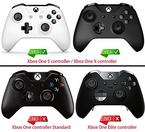 eXtremeRate Carcasa para Mando Xbox One S/X Accesorios Protectora Suave al Tacto Placa Frontal Funda Delantera Kit de reemplazo Cubierta Shell para Mando Controlador de Xbox One S/X(Model 1708) Rojo