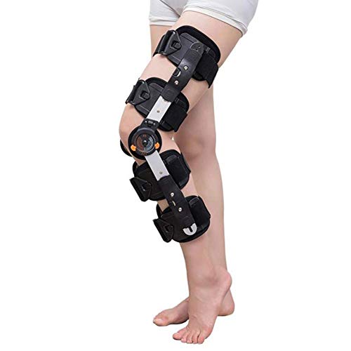 FACAZ Rodillera ROM con bisagras, inmovilizador de Rodilla para ACL, MCL y PCL, rehabilitación ortopédica, Apoyo estabilizador de recuperación postoperatoria para Hombres y Mujeres