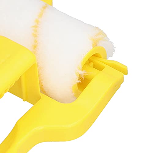 Fafeicy Cepillos de Pintura de Rodillo, Cepillo de Pintura Portátil Ligero de Mano de Plástico ABS, para Puertas, Ventanas, Techos, Sillas, con Cepillo Inferior Extraíble