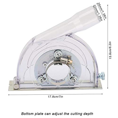 Fafeicy Cubierta antipolvo para amoladora angular, cubierta antipolvo para corte de piedra para amoladora angular de 100/125/150 mm, disco de sierra de 90/115/125 mm