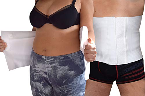 Faja Post operatoria Faja lumbar soporte espalda Cierre unisex vientre contenedor, moldeador transpirable soporte abdomen (3XL)