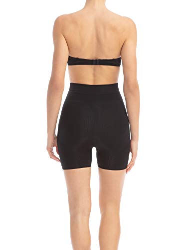 Farmacell 302 (Negro, M/L) Mini Pantalon Corto masajeador, Moldeador y con Efecto Push-up en los gluteos