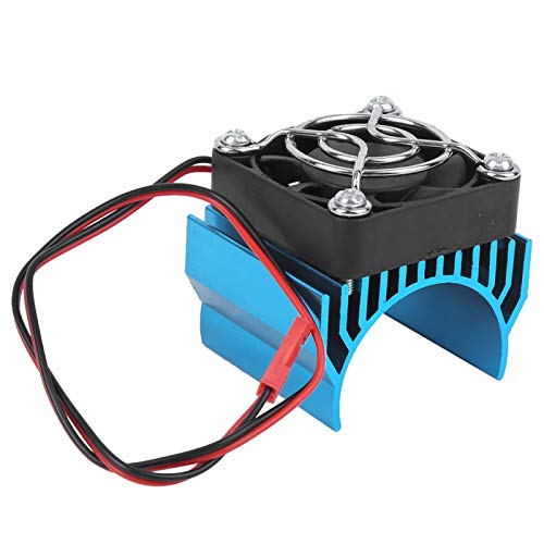 FECAMOS Enfriador del disipador de Calor del Coche RC Enfriador del disipador de Calor del Motor 6 Colores Diferentes Cubierta de Malla Protectora de Acero Inoxidable(Blue)
