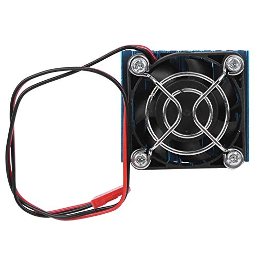 FECAMOS Enfriador del disipador de Calor del Coche RC Enfriador del disipador de Calor del Motor 6 Colores Diferentes Cubierta de Malla Protectora de Acero Inoxidable(Blue)